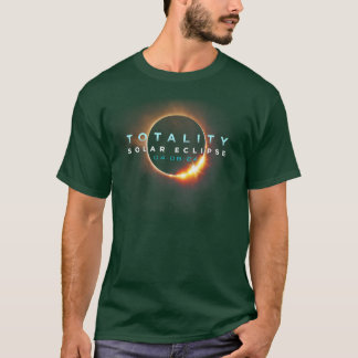 Astronomie liebt Total Solar Eclipse 2024 Totalitä T-Shirt