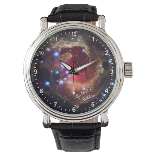 Astronomie, Light Echo Stellar Watch, Hubble Galax Armbanduhr (Vorderseite)