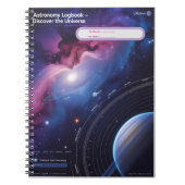 Astronomie-Logbuch - Entdecken Sie das Universum Notizblock (Vorderseite)