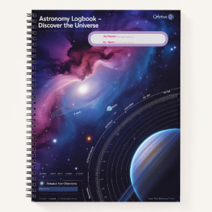 Astronomie-Logbuch - Entdecken Sie das Universum Notizblock