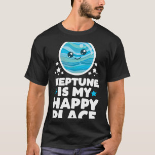Astronomie Lover Neptune ist My Happy Place Kawaii T-Shirt