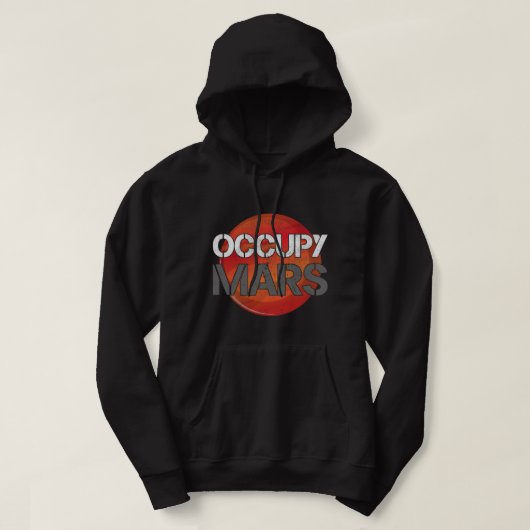 Astronomie Lover Occupy Mars Terraform Weltraumfor Hoodie (Design vorne)