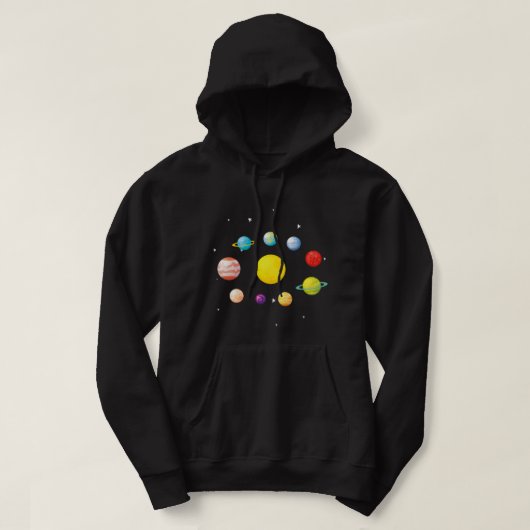 Astronomie Lover Science Nerd Solar System Planet Hoodie (Design vorne)
