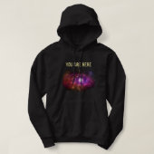Astronomie Lover Sie sind hier Milchstraße Galaxy Hoodie (Design vorne)