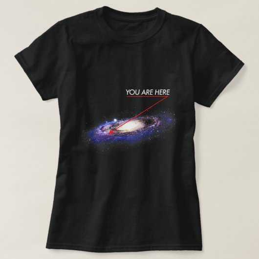 Astronomie Lover YOU are HERY milky way galaxy fun T-Shirt (Design vorne)