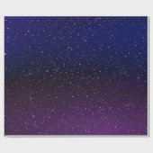 Astronomie Nachts Sternenhimmel Wrapping Paper Geschenkpapier (Flach)