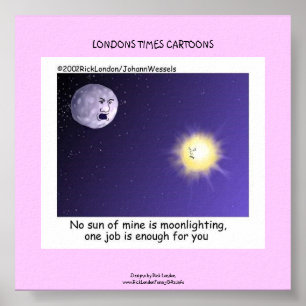 Astronomie Nebenjob Cartoon Lustig Leinwanddruck Poster