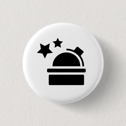 Astronomie-Piktogramm-Knopf Button (Vorderseite)