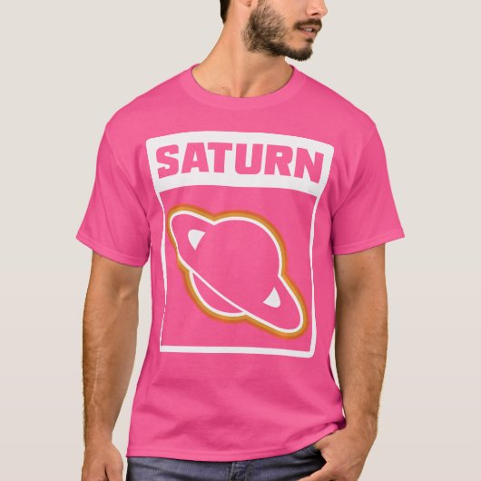 Astronomie Planet Saturn T-Shirt (Vorderseite)