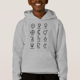 Astronomie-Planetensymbole Hoodie