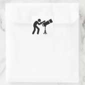 Astronomie Quadratischer Aufkleber (Tasche)