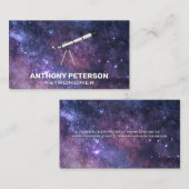 Astronomie | Raum und Teleskop Visitenkarte (Vorne/Hinten)