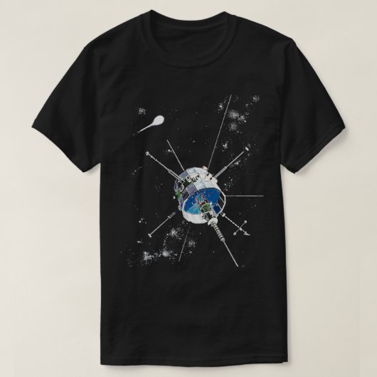 Astronomie-Raumschiff Lover Satellite Exploration T-Shirt (Design vorne)