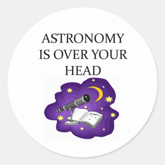 ASTRONOMIE RUNDER AUFKLEBER (Vorderseite)