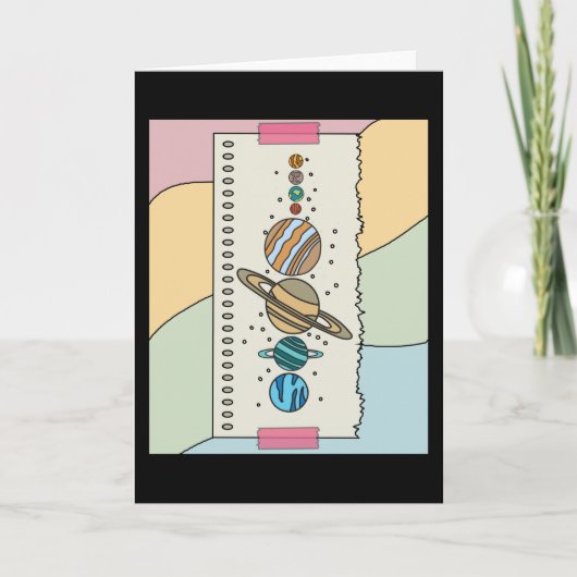 Astronomie Sonnensysteme Planeten Universum Karte (Vorderseite)