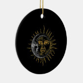 Astronomie Stars Sun Moon Planets Astronaut Keramik Ornament (Rechts)