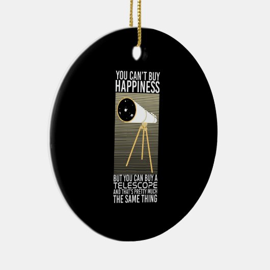 Astronomie-Telescope-Geschenk Keramik Ornament (Rechts)