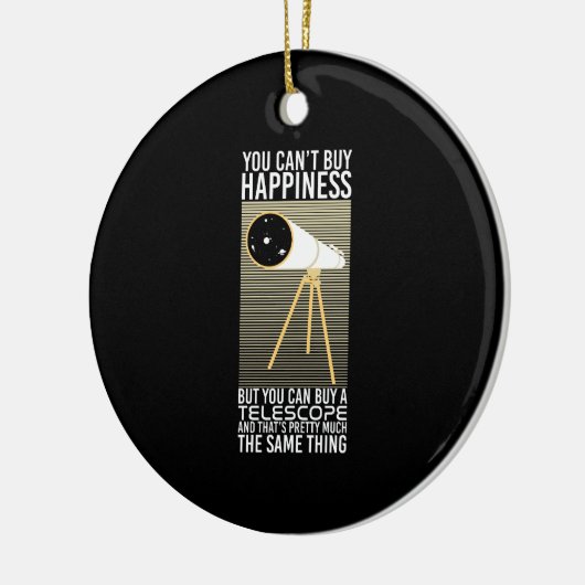 Astronomie-Telescope-Geschenk Keramik Ornament (Links)