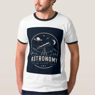 Astronomie-Teleskop-Grafik T-Shirt