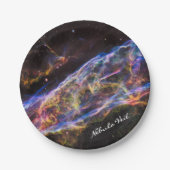 Astronomie und Nebula-Schleier, Hubble / Galaxie Pappteller (Vorderseite)