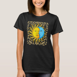 Astronomie Universum Boho Sonne Mond Himmelskörper T-Shirt