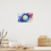 Astronomie Universum Nebel. KLEIN Poster (Küche)