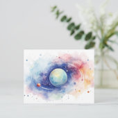 Astronomie Universum Nebel. Postkarte (Stehend Vorderseite)