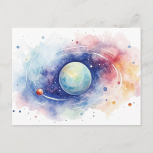 Astronomie Universum Nebel. Postkarte