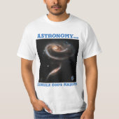 Astronomie verdunkelt Astrologie T - Shirt (Vorderseite)