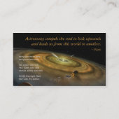 Astronomie-Visitenkarte Visitenkarte (Rückseite)
