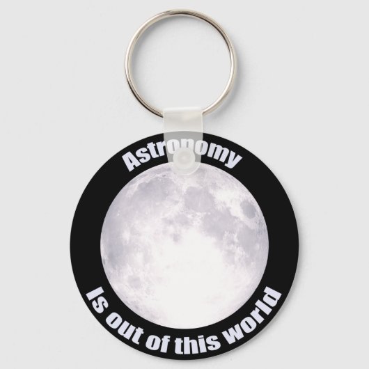 Astronomie Vollmond Schlüsselanhänger (Vorderseite)