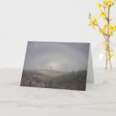 Astronomie-Wanderer - jenseits schauend Karte (Gelbe Blume)