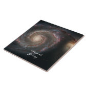 Astronomie & Whirpool Galaxy Spiral / Hubble Fliese (Seite)