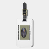 Astronomie wird Existenz, wenn Dunkelheit Gepäckanhänger (Vorderseite vertikal)