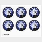 Astronomieaufkleber Runder Aufkleber (Blatt)