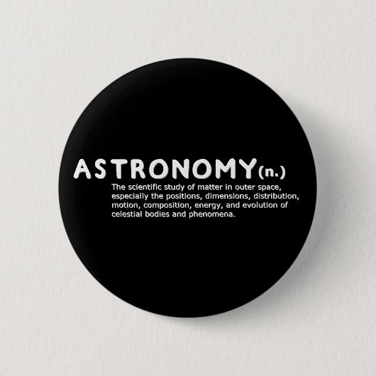 Astronomiedefinitionsknopf Button (Vorderseite)