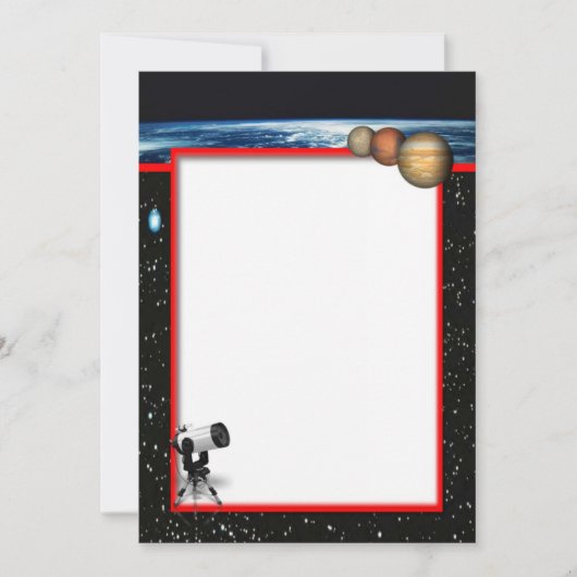 Astronomieeinladung Einladung (Vorderseite)