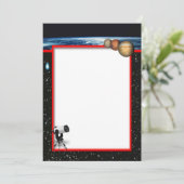 Astronomieeinladung Einladung (Stehend Vorderseite)