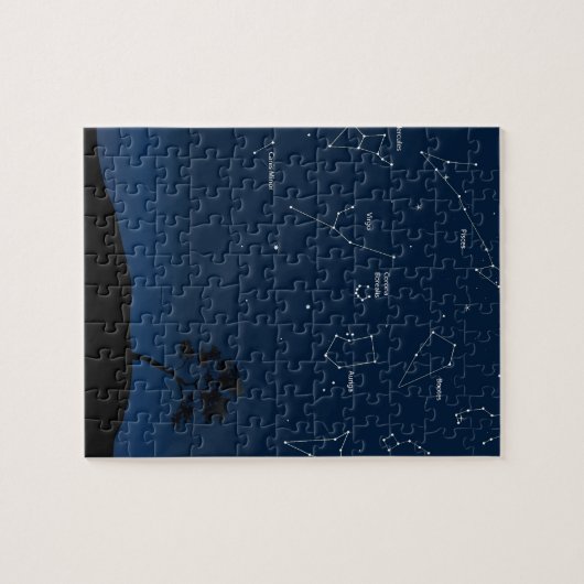 Astronomiehintergrund Puzzle (Horizontal)