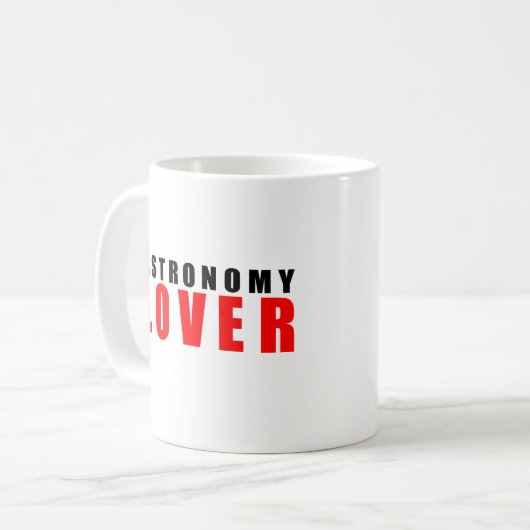 Astronomieliebhaber Kaffeetasse (Vorderseite Links)