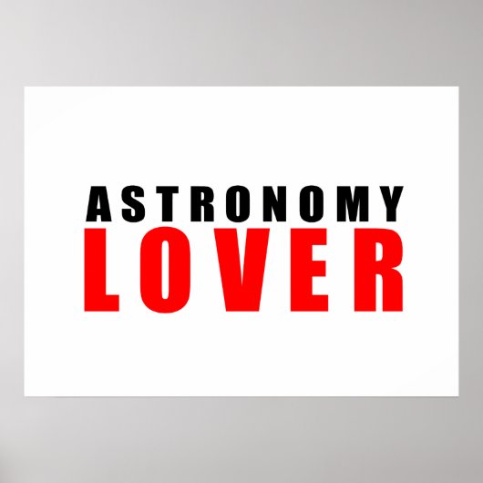 Astronomieliebhaber Poster (Vorne)
