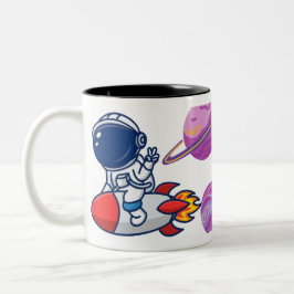 Astronomieliebhaber Zweifarbige Tasse