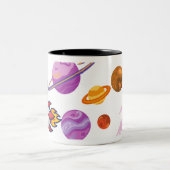 Astronomieliebhaber Zweifarbige Tasse (Mittel)