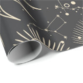 Astronomiemuster Geschenkpapier (Rolleneckpunkt)