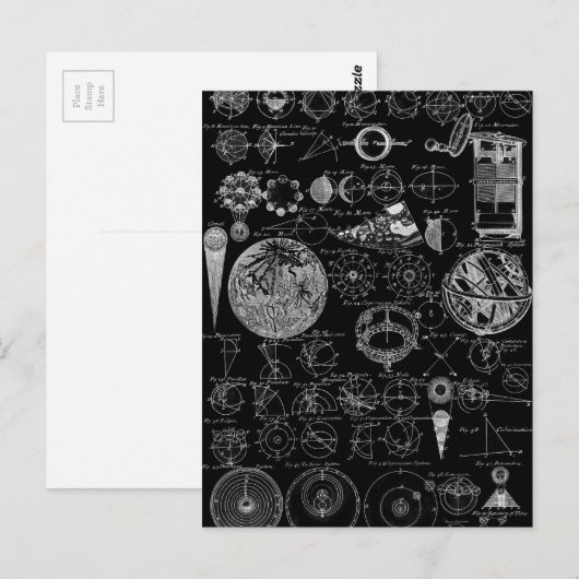 Astronomietisch Postkarte (Vorne/Hinten)