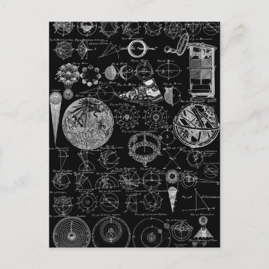 Astronomietisch Postkarte (Vorderseite)