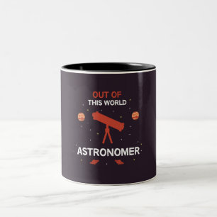Astronomin   Astronomie   Astrophysiker   Sterne Zweifarbige Tasse