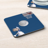 Astronomin Basketball spielen Untersetzer (Linke Seite)