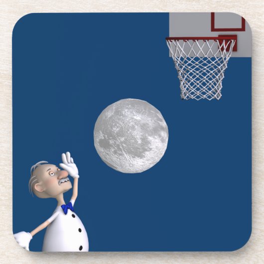 Astronomin Basketball spielen Untersetzer (Vorderseite)