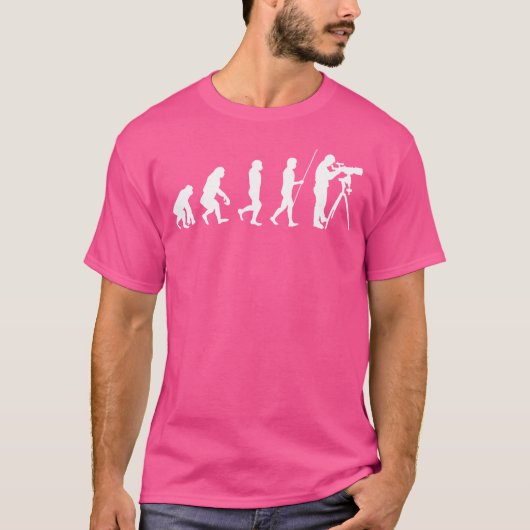 Astronomin Evolution Funny Astronomie T-Shirt (Vorderseite)